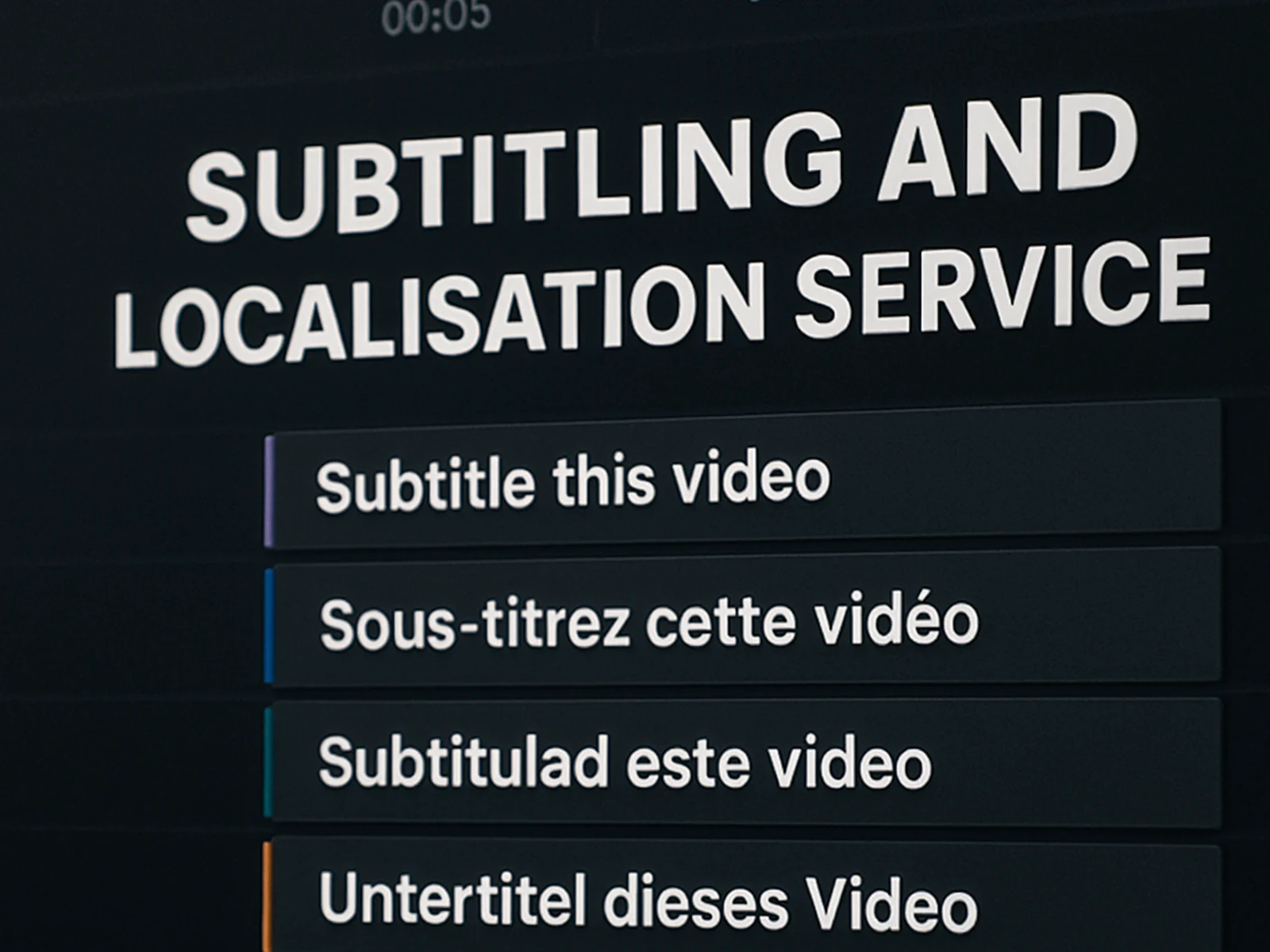 Subtitling & Localisation